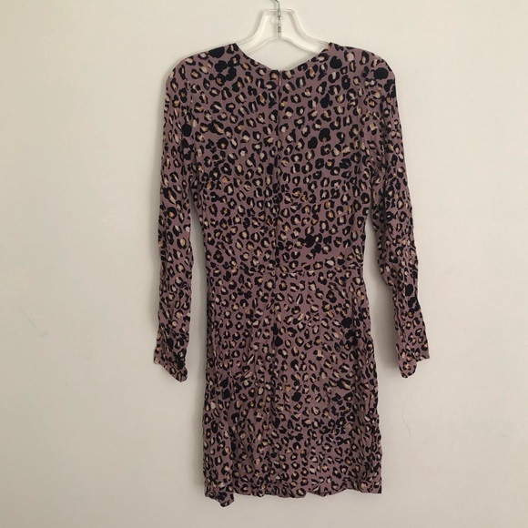 Cheetah print long sleeve modest dress from H&M 4 - Picture 3 of 6